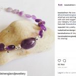 My Amethyst & Sterling Silver Bracelet regrammed @beadsdirect